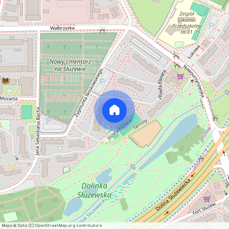 ul. Józefa Elsnera, Służew, Mokotów, Warszawa, mazowieckie