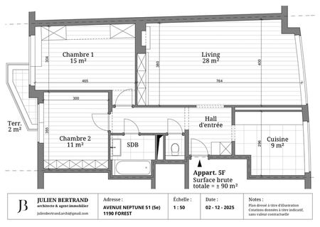 Appartement te huur - Foto 2