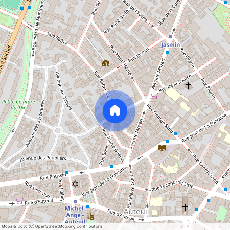 Rue Raffet et Rue de la source 75016 Paris (16e arrondissement)