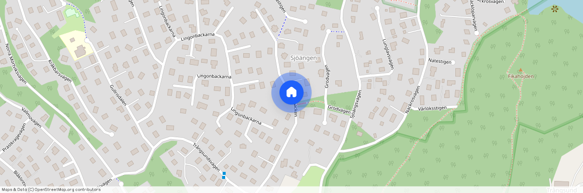 Odonbacken, Trångsund