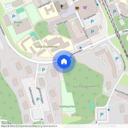 Klövjestigen 10, Skogås