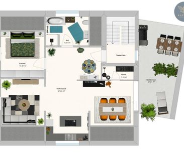 3-Zimmer-Galeriewohnung mit sonniger Dachterrasse! - Foto 1