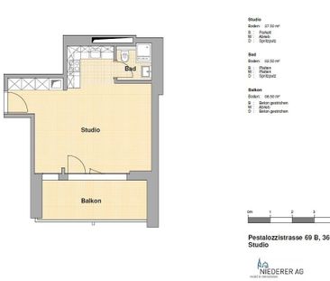 1 Zimmer, 30 m², 3. Stock - Photo 6