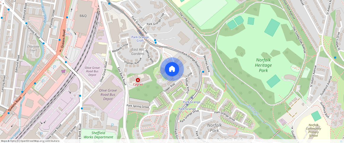 Queens Gardens, Queens Tower, ** Park Grange Road, Sheffield, S2 3RZ