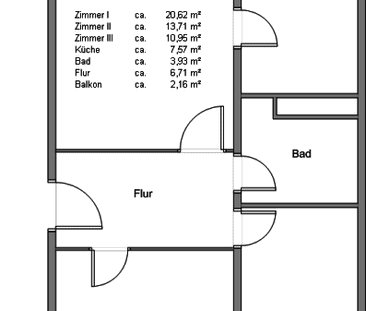 3 Raumwohnung in Grünhufe! - Foto 1