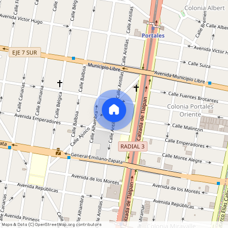 Renta de departamento Antillas, Colonia Portales Norte, C.P. 03303, Df / Cdmx