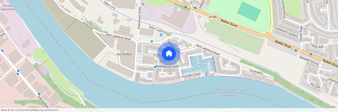 St. Peters Wharf, St Peters Basin, Newcastle upon Tyne, Tyne and Wear, NE6 1TW