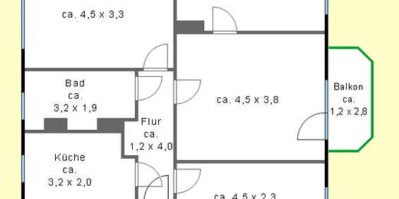 Einzug ab 01.05.2026 möglich. Gepflegte Wohnanlage in Gohlis - Photo 3