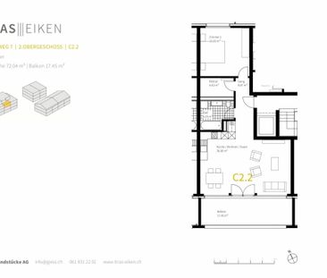 Wunderschöne 2.5-Zimmer-Wohnung in Eiken - Photo 6