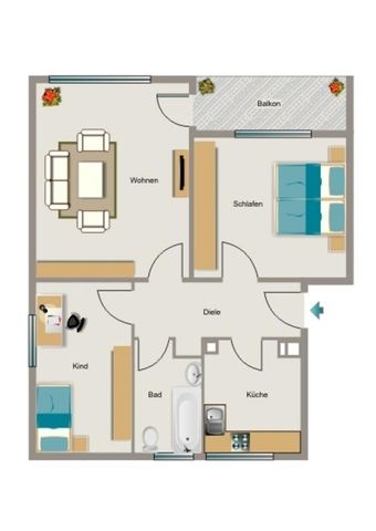 Die passende Wohnung von VIVAWEST mit Wohnberechtigungsschein. - Photo 3