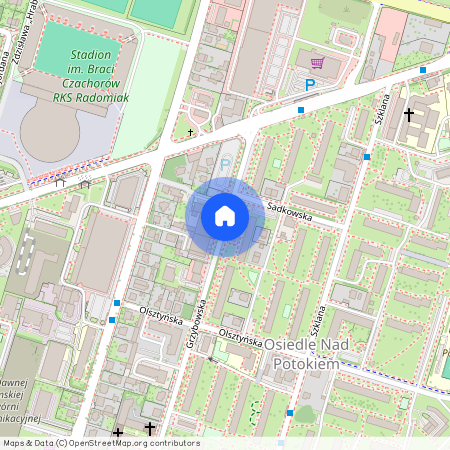 ul. Grzybowska, Osiedle Nad Potokiem, Radom, mazowieckie