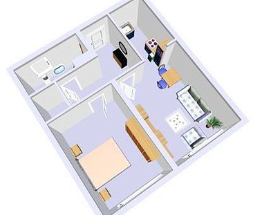 Sanierte 2 Zimmer Wohnung mit Weitblick - Foto 2