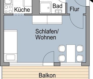 Top Lage ! 2022 Sanierte/Renovierte 1-Zimmer Wohnung mit Balkon in ... - Photo 6