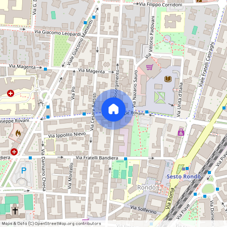 Via Risorgimento, Włochy, Sesto San Giovanni