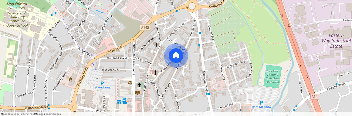 Cannon Street, Bury St Edmunds, Suffolk, IP33