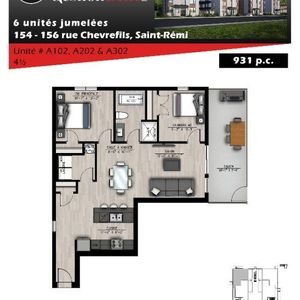 APPARTEMENT 2 CHAMBRES - ST-RÉMI - Photo 2