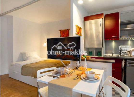 Möblierte 1-Zimmer Wohnung, modern, ruhig, gut angebunden HH-Fuhlsbüttel - Photo 1