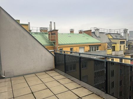 Alxingergasse - 2 Zimmer DG mit 14,33m2 großer Terrasse - Photo 5