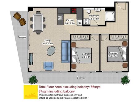Short-Term Sunny 2-Bed CBD Apt | 12 Dec - 7 Jan - Photo 2