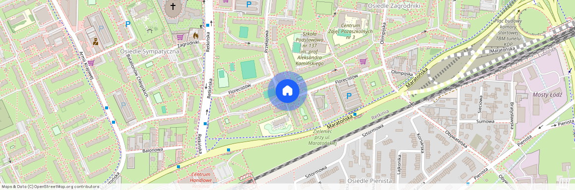 ul. Przełajowa, Retkinia, Polesie, Łódź, łódzkie