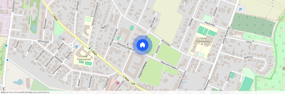 ul. Modrzewiowa, Kąty Wrocławskie, Kąty Wrocławskie, wrocławski, dolnośląskie