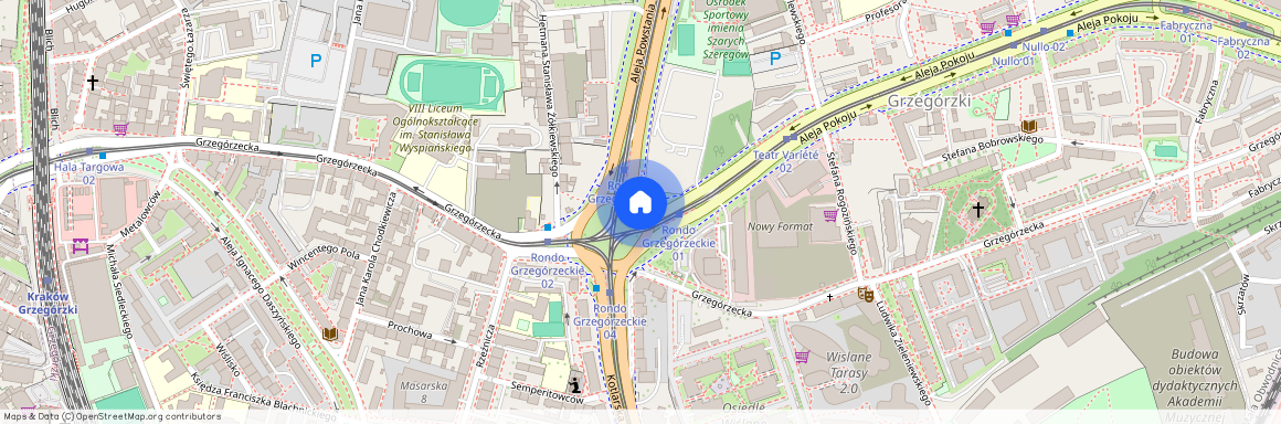 rondo Grzegórzeckie, Grzegórzki, Grzegórzki, Kraków, małopolskie