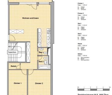 3.5 Zimmer, 82 m², 4. Stock - Photo 4