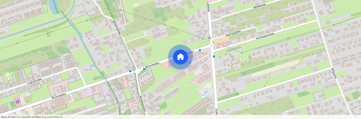 ul. Bronowska 54, Zerzeń, Wawer, Warszawa, mazowieckie