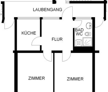 2 Zimmer mit Balkon in Hagen - Photo 2