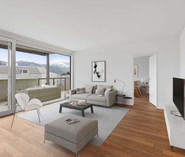 4.5-room penthouse with 2 terraces for rent in Gwatt (Thun) - Photo 1