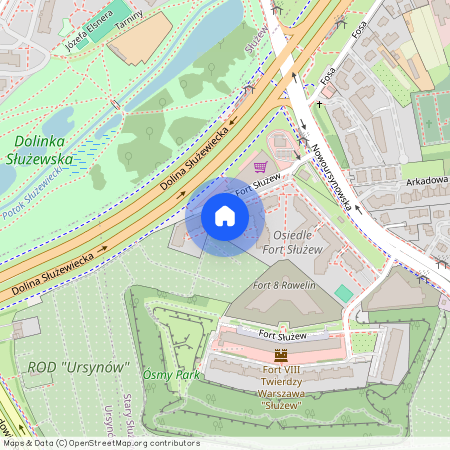 Warszawa, Ursynów, Warszawa, Ursynów, Fort, Służew