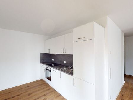 2-Zimmer-Neubauwohnung mit besonderem Schnitt! EBK und Balkon/Terrasse inklusive - Photo 5