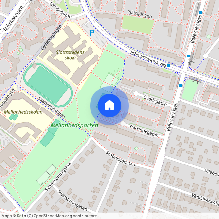 Börringegatan 5B, Mellanheden