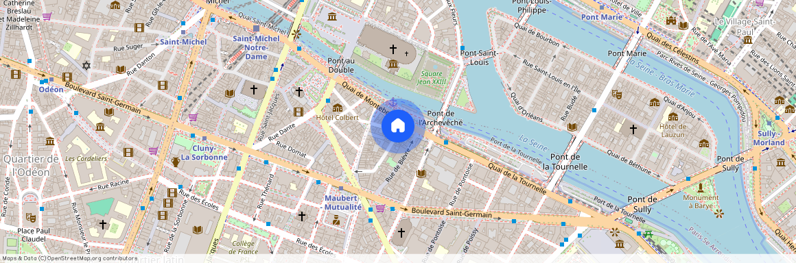 Rue des Grands Degrés et Rue Maitre Albert 75005 Paris (5e arrondissement)