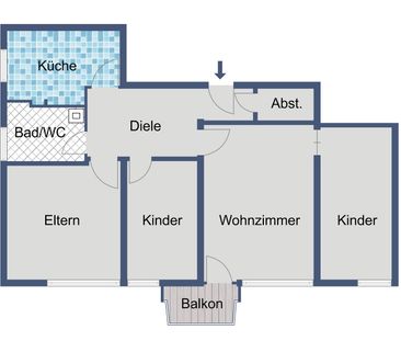 Familienwohnung ab sofort frei! - Foto 6