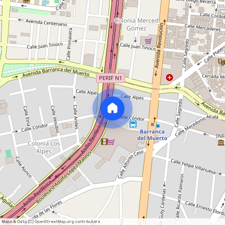 Renta de departamento Condor 1900, Colonia Los Alpes, C.P. 01010, Df / Cdmx