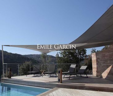 Villa moderne à louer à Palombaggia, sur les hauteurs, climatisation. - Photo 4