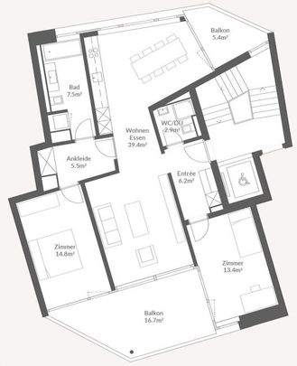 Flow Flats - une vie absolue avec vue sur le lac de Zurich - Foto 1