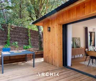 Architecture inspirée des cabanes de résiniers, cette maison de 180... - Photo 6