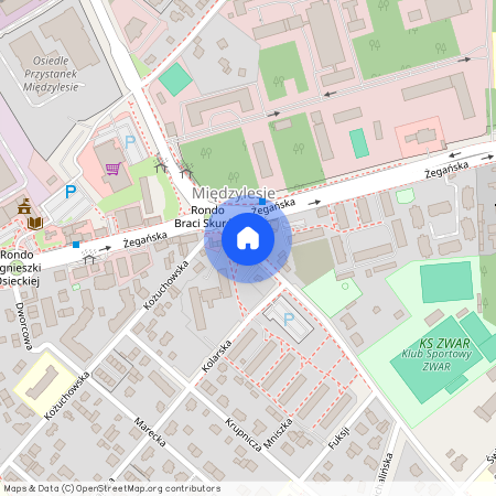 ul. Mieczysława Pożaryskiego, Międzylesie, Wawer, Warszawa, mazowieckie