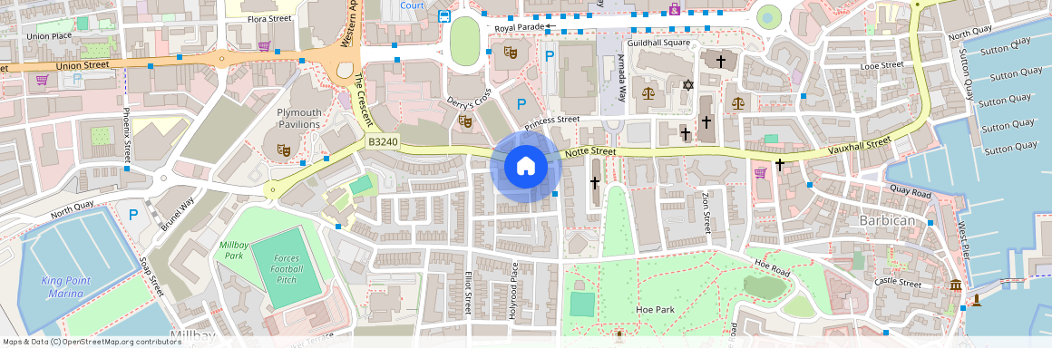 Flat two, Lockyer Court, The Hoe, Plymouth