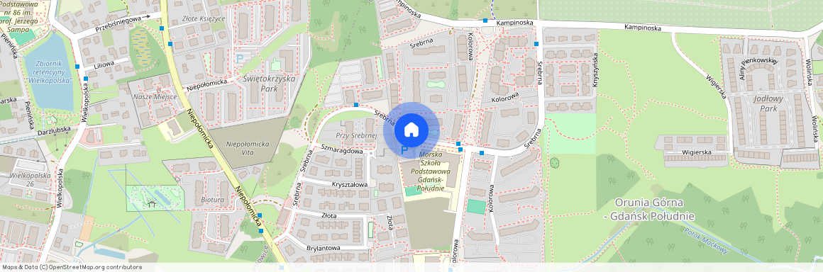 ul. Srebrna, Orunia Górna - Gdańsk Południe, Gdańsk, pomorskie