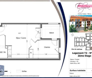 Appartement à louer 2 pièces 43.4m² - Photo 6