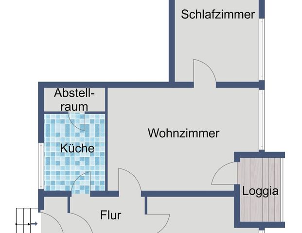 Großzügige 3-Zimmer-Wohnung mit Balkon und Aufzug in Frankfurt - Foto 1