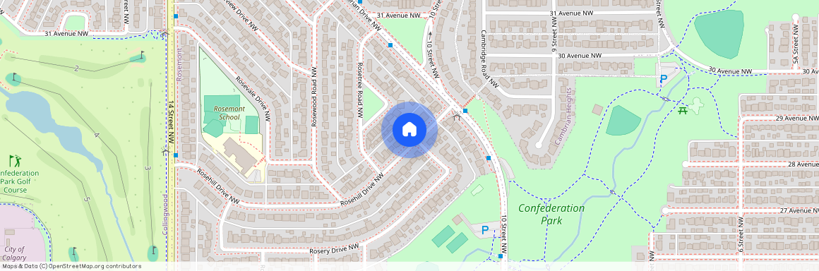 1222 Rosehill Drive Northwest, T2K 1M1, Calgary