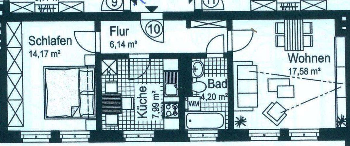 frei ab 1.5.25.! 2-Zi.-Whg. im 3.OG-Bad mit Fenster !!! - Photo 1