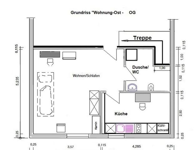 1 Zimmer Wohnung, 97232 Giebelstadt, zu vermieten - Foto 1