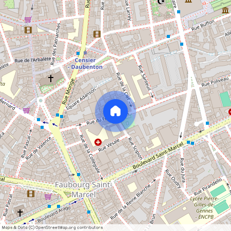 Rue du Fer à Moulin et Rue Scipion 75005 Paris (5e arrondissement)