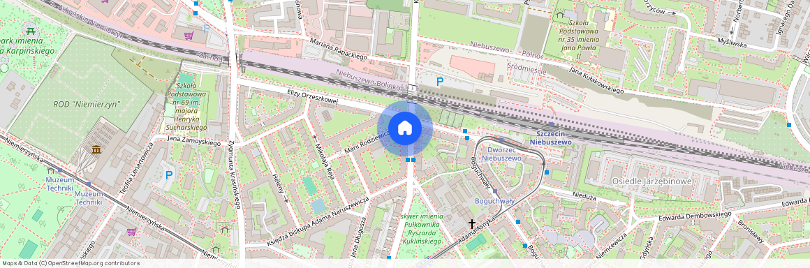 ul. Elizy Orzeszkowej, Niebuszewo-Bolinko, Śródmieście, Szczecin, zachodniopomorskie