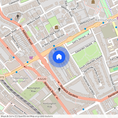 St. Mary Abbots Place, Kensington, W8, London